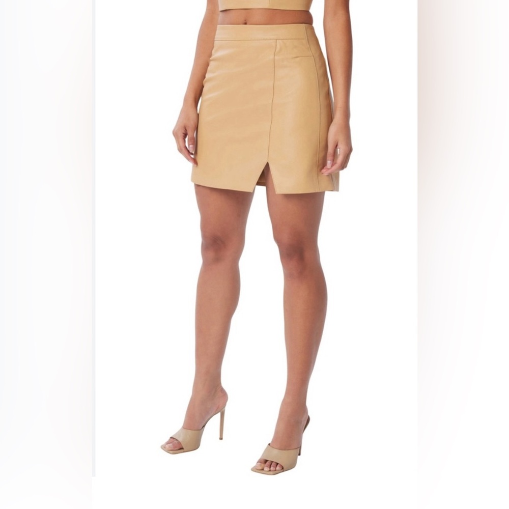 Lita by Ciara Leather Skirt